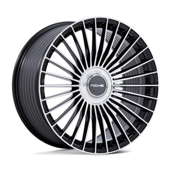 NC282 SERENE GLOSS BLACK W/ MACHINED FACE 10x24 5/130 ET20 CB84,1 60°