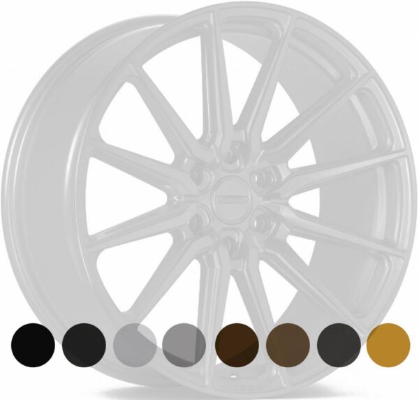 VOSSEN HF6.1 Satin Black 10x24 6/139,7 ET25 CB106,1 60°