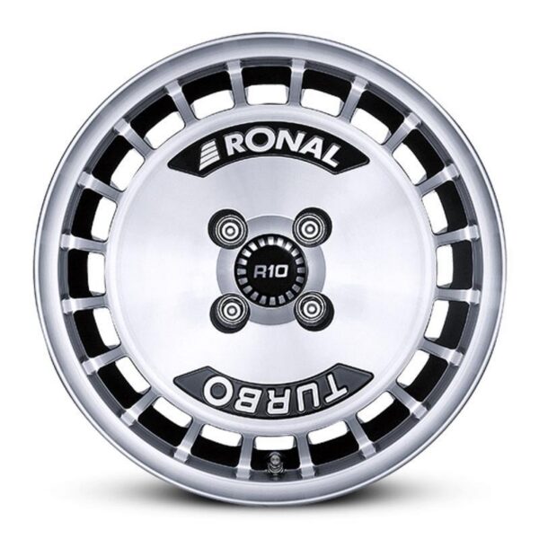 R10 Turbo Black Polished 7x15 4/100 ET28 60°