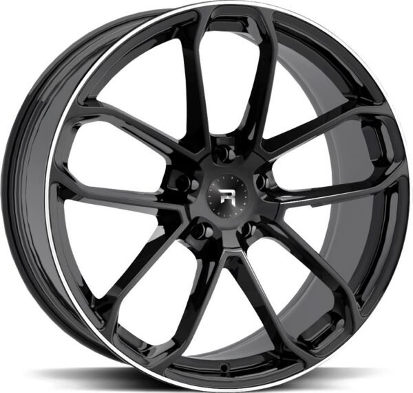 R-SERIES R14 Black Pol 10x22 5/112 ET20 CB66,6 Kulkona R14