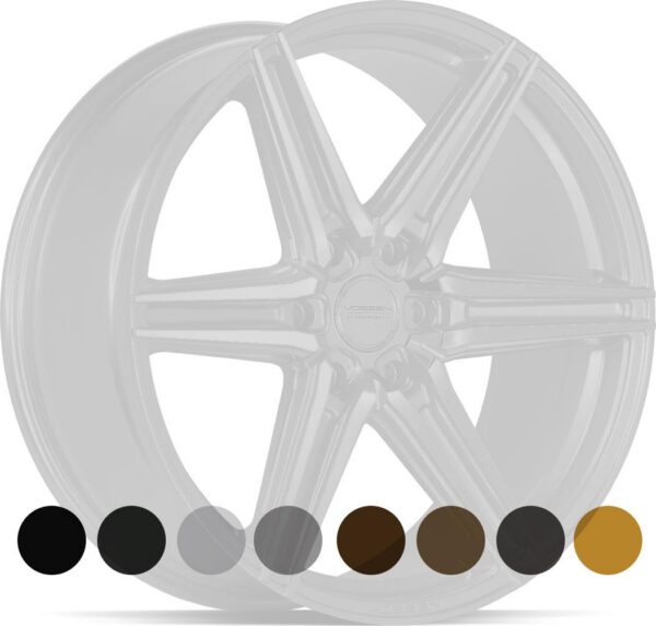 VOSSEN HF6.2 Brush Matt Black 10x24 6/135 ET25 CB87,1 60°