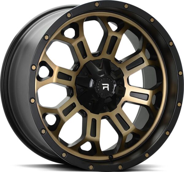R-SERIES R12 Pol Bronze-Black 9,5x20 6/139,7 ET15 CB106,1 60°