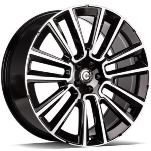 Knockout Black Front Polished 9x21 5/108 ET38 CB67,1 60°