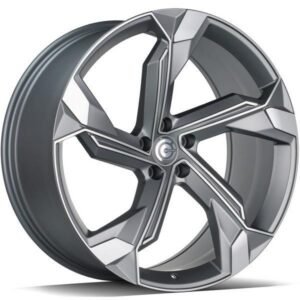Superstar Matt Anthracite Front Polished 9,5x21 5/112 ET25 CB66,5 60°