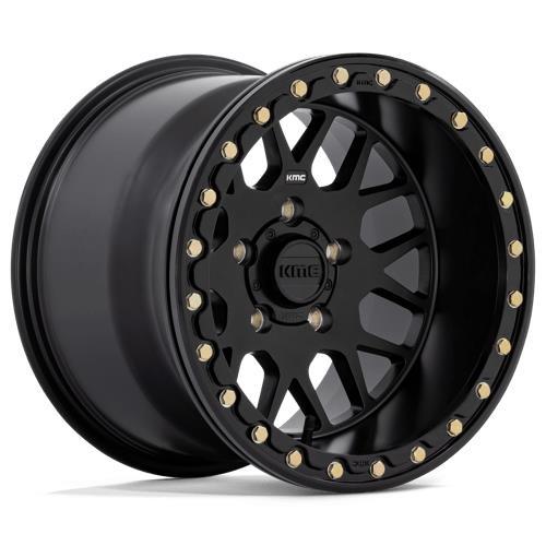 KS235 GRENADE UTV BEADLOCK SATIN BLACK 9x18 4/137 ET-24 CB112,1 60°