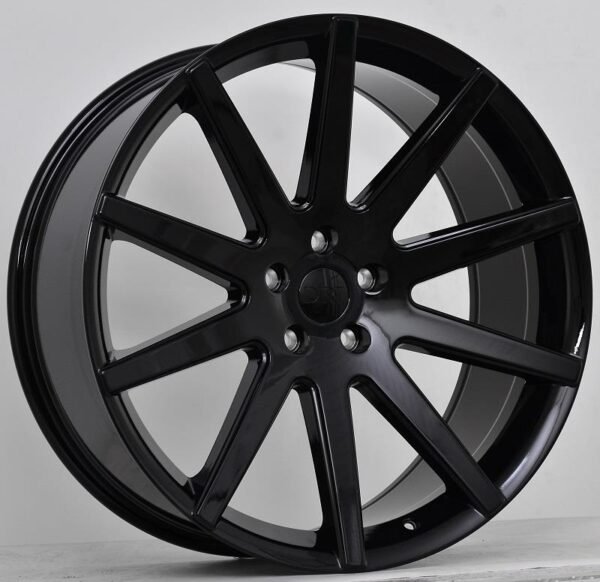 D54 Glossblack 9,5x22 6/135 ET25 CB87,1 60°