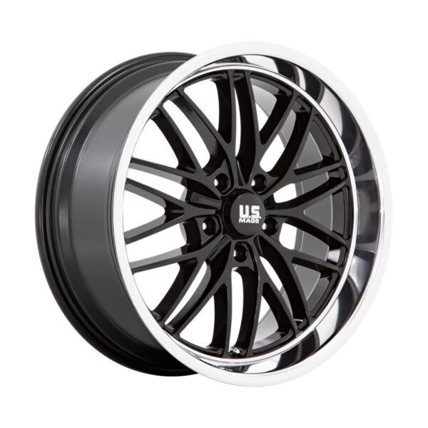 article_277964 U138 SANTA CRUZ GLOSS BLACK W/ DIAMOND CUT LIP 9x22 5/127 ET15 CB78.1 60°
