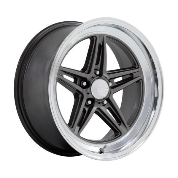 VN514 GROOVE ANTHRACITE W/ DIAMOND CUT LIP 8x18 5/127 ET0 CB78.1 60°