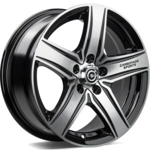 GTRSPORTS1 Black Front Polished 5,5x13 4/100/98 ET30 CB67.1 60°