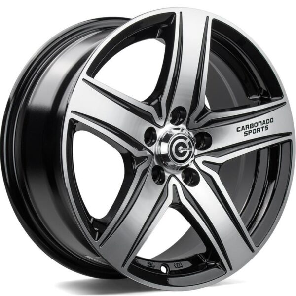 GTRSPORTS1 Black Front Polished 5,5x13 4/100/98 ET30 CB67.1 60°