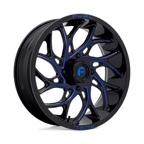 article_298871 D778 RUNNER UTV GLOSS BLACK MILLED CANDY BLUE 7x24 4/137 ET13 CB110.1 60°