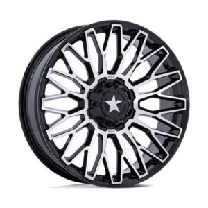 M50 CLUBBER GLOSS BLACK MACHINED 7x24 5/114,3 ET0 CB72.6 60°
