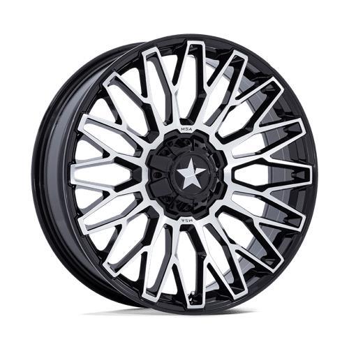 M50 CLUBBER GLOSS BLACK MACHINED 7x24 5/114,3 ET0 CB72.6 60°