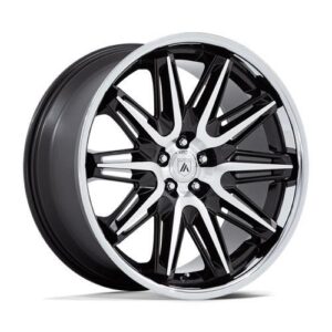 AB047 IMPERATOR GLOSS BLACK MACHINED W/ SS LIP 10,5x22 5/120 ET38 CB72.6 60°