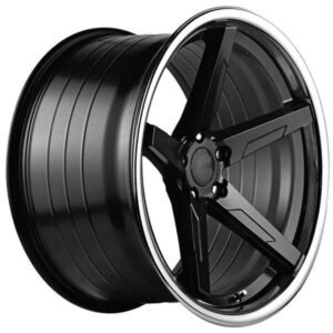 ABS F55 BLACK / SS LIP 9x22 5/110 ET35 CB74.1