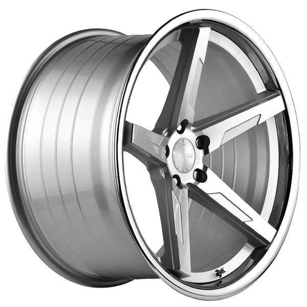 ABS F55 SILVER / SS LIP 11x20 5/118 ET28 CB74.1