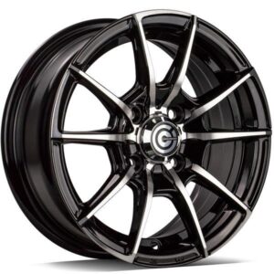 Scooter Black Front Polished 5,5x13 4/100/98 ET30 CB67.1 60°