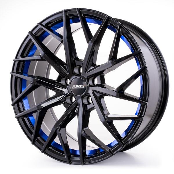 ABS 334 BLACK / BLUE STRIPE - skadad 8,5x19 5/112 ET38 CB74.1