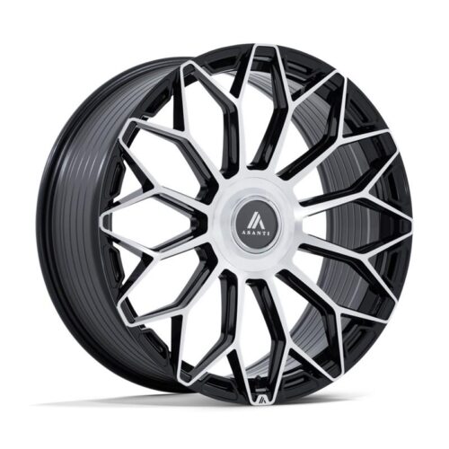 AB051 ENVOY GLOSS BLACK W/ MACHINED FACE 10x24 5/112/120 ET35 CB74.1 60°