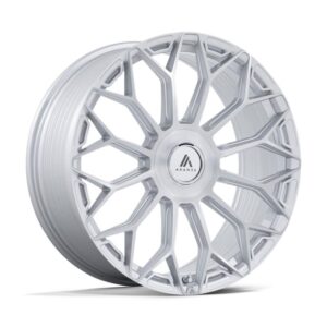 AB051 ENVOY GLOSS SILVER W/ BRUSHED FACE 10x24 6/139,7 ET20 CB78.1 60°