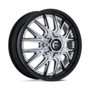 D407 CATALYST DUALLY CHROME W/ GLOSS BLACK LIP 8,25x24 8/200 ET105 CB142.0 60°
