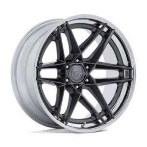 FC408 FLIGHT GLOSS GUNMETAL W/ CHROME LIP 10x22 6/139,7 ET-18 CB106.1 60°