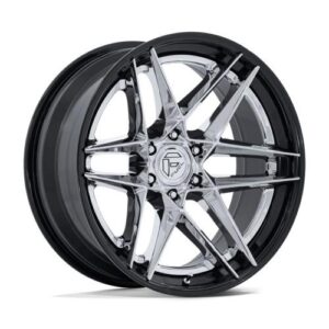 FC408 FLIGHT CHROME W/ GLOSS BLACK LIP 10x22 6/139,7 ET-18 CB106.1 60°