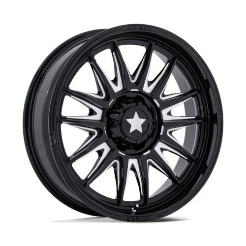 M55 COMMANDER UTV GLOSS BLACK MILLED 7x20 4/110 ET0 CB86.0 60°