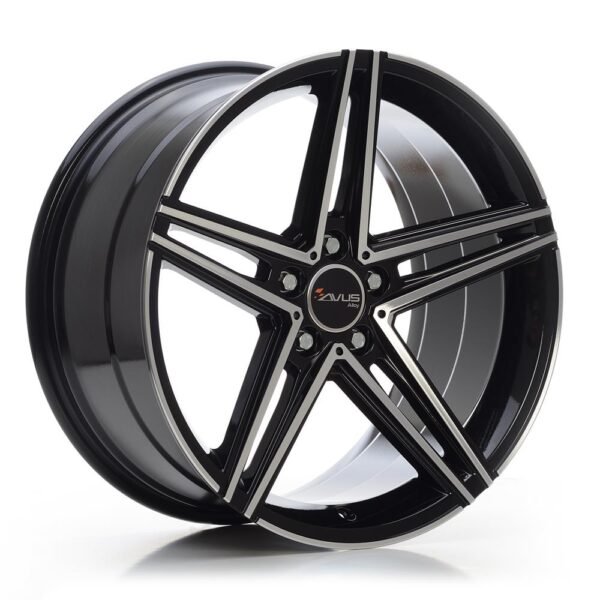 AVUS AC-515 Black Polished 8,5x18 5/112 ET35 CB66,6 Kulkona R14