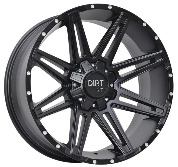 D88 Flatblack milled rivets 9x18 6/114,3/139,7 ET20 CB78.1 60°