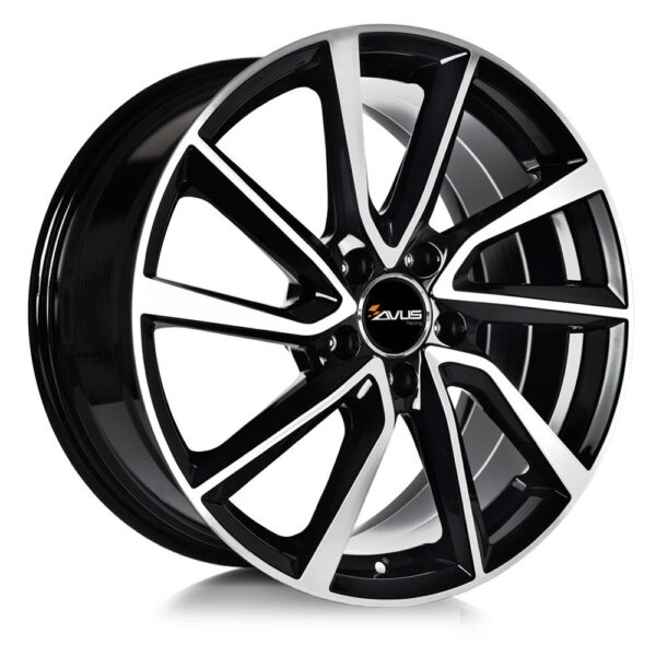 AVUS AC-518 Black Polished 6,5x16 5/114 ET39 CB60,1 60°