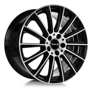 AVUS AC-M07 Black Polished 8,5x19 5/112 ET35 CB66,6 Kulkona R14
