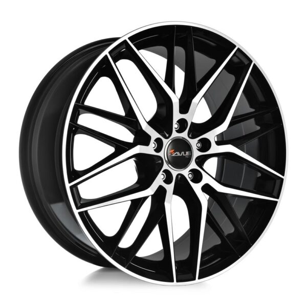 AVUS AF19 Black Polished 8x18 5/120 ET35 CB72,6 60°