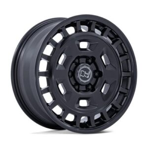 BR405 ROVER MATTE BLACK W/ GLOSS BLACK LIP 8x17 6/130 ET32 CB84.1 60°